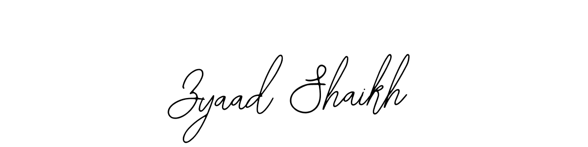 Use a signature maker to create a handwritten signature online. With this signature software, you can design (Bearetta-2O07w) your own signature for name Zyaad Shaikh. Zyaad Shaikh signature style 12 images and pictures png