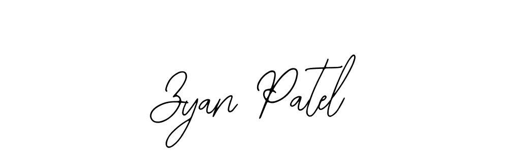 How to make Zyan Patel signature? Bearetta-2O07w is a professional autograph style. Create handwritten signature for Zyan Patel name. Zyan Patel signature style 12 images and pictures png