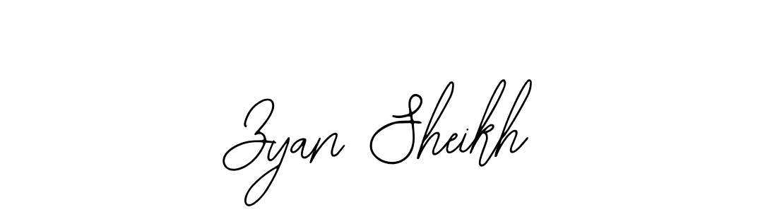 Zyan Sheikh stylish signature style. Best Handwritten Sign (Bearetta-2O07w) for my name. Handwritten Signature Collection Ideas for my name Zyan Sheikh. Zyan Sheikh signature style 12 images and pictures png