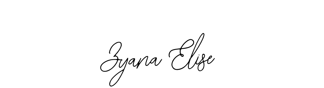 Zyana Elise stylish signature style. Best Handwritten Sign (Bearetta-2O07w) for my name. Handwritten Signature Collection Ideas for my name Zyana Elise. Zyana Elise signature style 12 images and pictures png