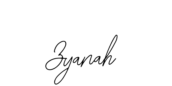 You should practise on your own different ways (Bearetta-2O07w) to write your name (Zyanah) in signature. don't let someone else do it for you. Zyanah signature style 12 images and pictures png