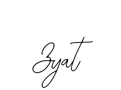 Design your own signature with our free online signature maker. With this signature software, you can create a handwritten (Bearetta-2O07w) signature for name Zyat. Zyat signature style 12 images and pictures png