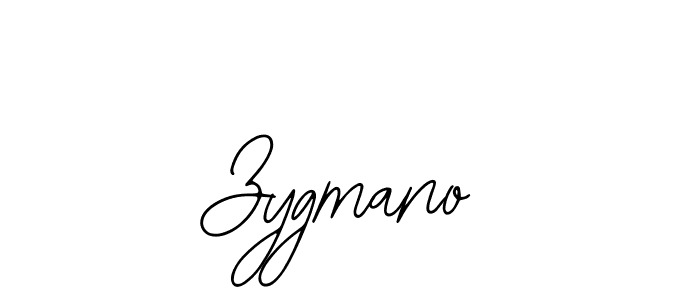 How to make Zygmano signature? Bearetta-2O07w is a professional autograph style. Create handwritten signature for Zygmano name. Zygmano signature style 12 images and pictures png