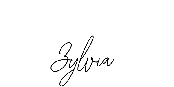 You should practise on your own different ways (Bearetta-2O07w) to write your name (Zylvia) in signature. don't let someone else do it for you. Zylvia signature style 12 images and pictures png