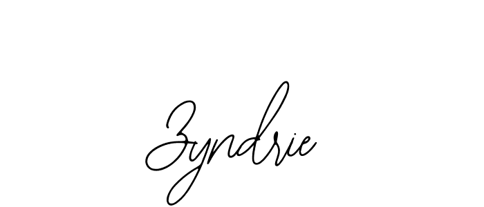 Design your own signature with our free online signature maker. With this signature software, you can create a handwritten (Bearetta-2O07w) signature for name Zyndrie. Zyndrie signature style 12 images and pictures png