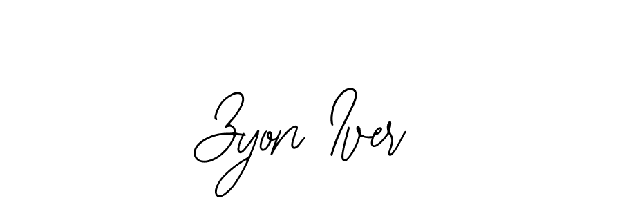 Also You can easily find your signature by using the search form. We will create Zyon Iver name handwritten signature images for you free of cost using Bearetta-2O07w sign style. Zyon Iver signature style 12 images and pictures png