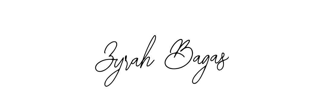 How to make Zyrah Bagas signature? Bearetta-2O07w is a professional autograph style. Create handwritten signature for Zyrah Bagas name. Zyrah Bagas signature style 12 images and pictures png