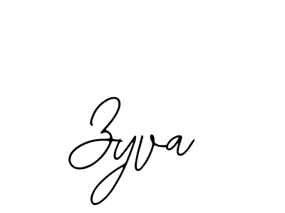 How to make Zyva signature? Bearetta-2O07w is a professional autograph style. Create handwritten signature for Zyva name. Zyva signature style 12 images and pictures png