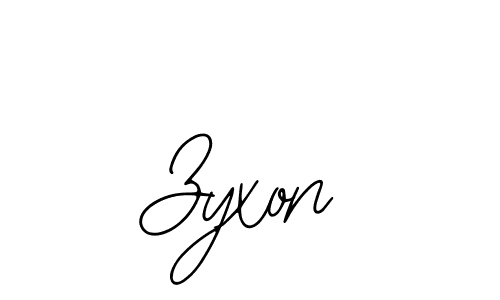 Use a signature maker to create a handwritten signature online. With this signature software, you can design (Bearetta-2O07w) your own signature for name Zyxon. Zyxon signature style 12 images and pictures png