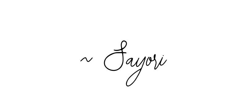 How to make ~ Sayori name signature. Use Bearetta-2O07w style for creating short signs online. This is the latest handwritten sign. ~ Sayori signature style 12 images and pictures png