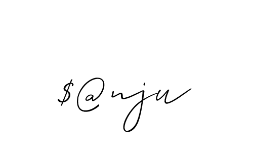 Use a signature maker to create a handwritten signature online. With this signature software, you can design (Allison_Script) your own signature for name $@nju. $@nju signature style 2 images and pictures png