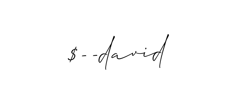 Also You can easily find your signature by using the search form. We will create $--david name handwritten signature images for you free of cost using Allison_Script sign style. $--david signature style 2 images and pictures png