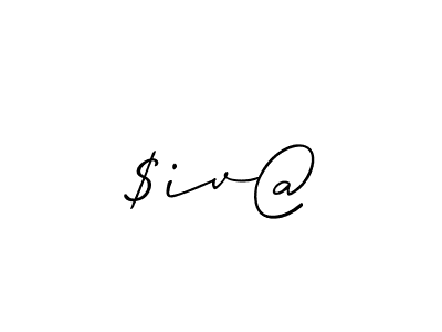 The best way (Allison_Script) to make a short signature is to pick only two or three words in your name. The name $iv@ include a total of six letters. For converting this name. $iv@ signature style 2 images and pictures png