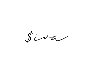 You should practise on your own different ways (Allison_Script) to write your name ($iva) in signature. don't let someone else do it for you. $iva signature style 2 images and pictures png