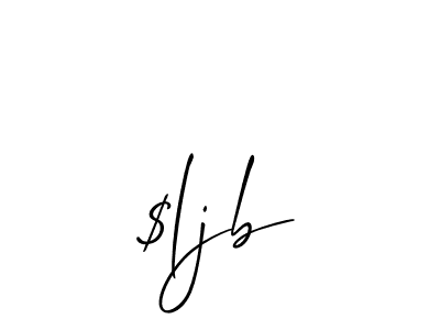 You should practise on your own different ways (Allison_Script) to write your name ($ljb) in signature. don't let someone else do it for you. $ljb signature style 2 images and pictures png