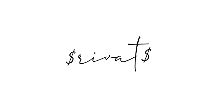 The best way (Allison_Script) to make a short signature is to pick only two or three words in your name. The name $rivat$ include a total of six letters. For converting this name. $rivat$ signature style 2 images and pictures png