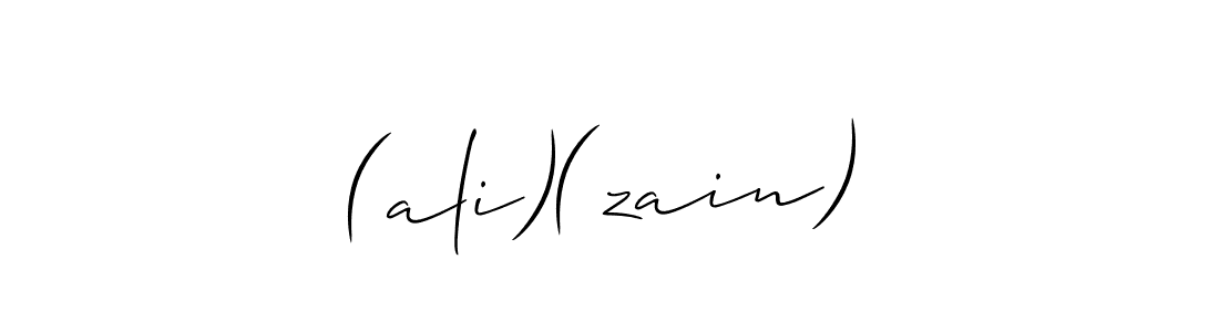 Make a beautiful signature design for name (ali)(zain). Use this online signature maker to create a handwritten signature for free. (ali)(zain) signature style 2 images and pictures png