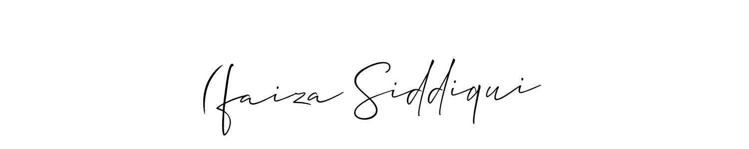 Make a beautiful signature design for name (faiza Siddiqui. With this signature (Allison_Script) style, you can create a handwritten signature for free. (faiza Siddiqui signature style 2 images and pictures png