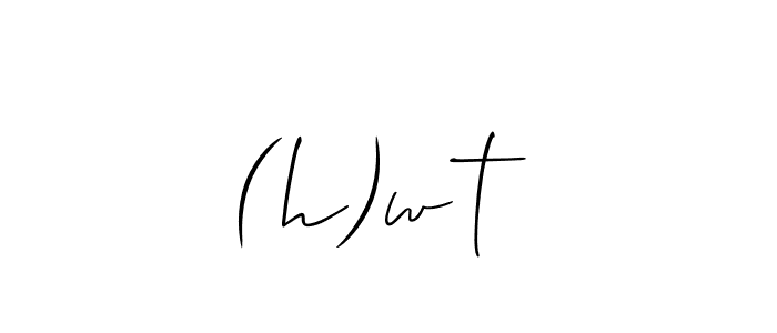 How to make (h)wət signature? Allison_Script is a professional autograph style. Create handwritten signature for (h)wət name. (h)wət signature style 2 images and pictures png