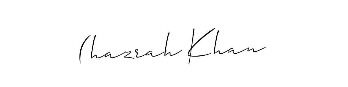 You can use this online signature creator to create a handwritten signature for the name (hazrah Khan. This is the best online autograph maker. (hazrah Khan signature style 2 images and pictures png