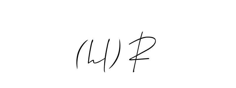 How to make (hl) R² signature? Allison_Script is a professional autograph style. Create handwritten signature for (hl) R² name. (hl) R² signature style 2 images and pictures png