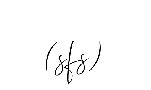 Allison_Script is a professional signature style that is perfect for those who want to add a touch of class to their signature. It is also a great choice for those who want to make their signature more unique. Get (sfs) name to fancy signature for free. (sfs) signature style 2 images and pictures png