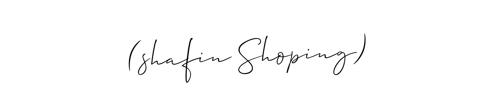 Use a signature maker to create a handwritten signature online. With this signature software, you can design (Allison_Script) your own signature for name (shafin Shoping). (shafin Shoping) signature style 2 images and pictures png