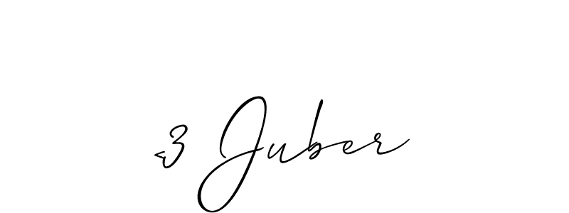 Make a short <3 Juber signature style. Manage your documents anywhere anytime using Allison_Script. Create and add eSignatures, submit forms, share and send files easily. <3 Juber signature style 2 images and pictures png