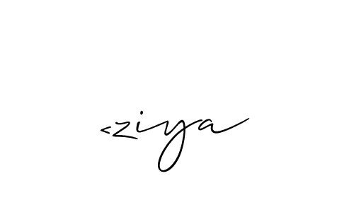 Create a beautiful signature design for name <ziya. With this signature (Allison_Script) fonts, you can make a handwritten signature for free. <ziya signature style 2 images and pictures png