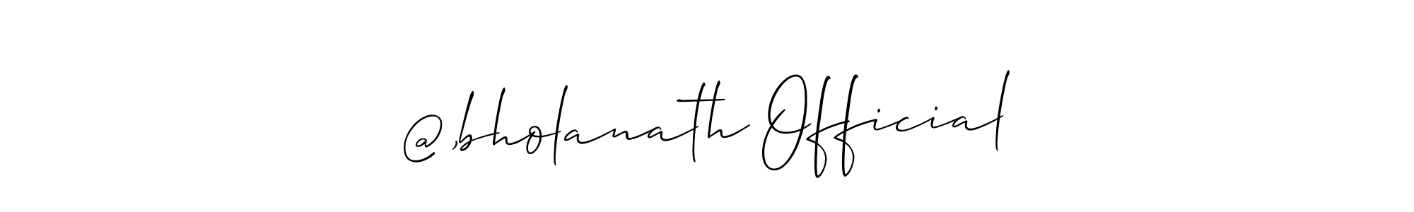 @,bholanath Official stylish signature style. Best Handwritten Sign (Allison_Script) for my name. Handwritten Signature Collection Ideas for my name @,bholanath Official. @,bholanath Official signature style 2 images and pictures png