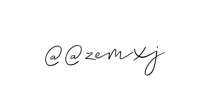 It looks lik you need a new signature style for name @@zemxj. Design unique handwritten (Allison_Script) signature with our free signature maker in just a few clicks. @@zemxj signature style 2 images and pictures png