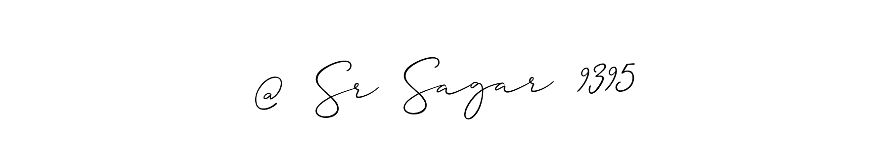 @  Sr  Sagar  9395 stylish signature style. Best Handwritten Sign (Allison_Script) for my name. Handwritten Signature Collection Ideas for my name @  Sr  Sagar  9395. @  Sr  Sagar  9395 signature style 2 images and pictures png