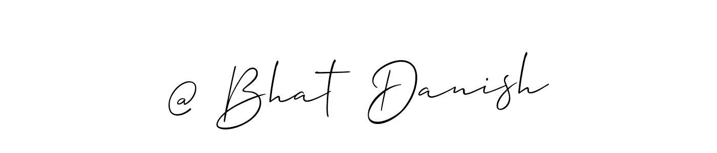 You can use this online signature creator to create a handwritten signature for the name @ Bhat  Danish. This is the best online autograph maker. @ Bhat  Danish signature style 2 images and pictures png
