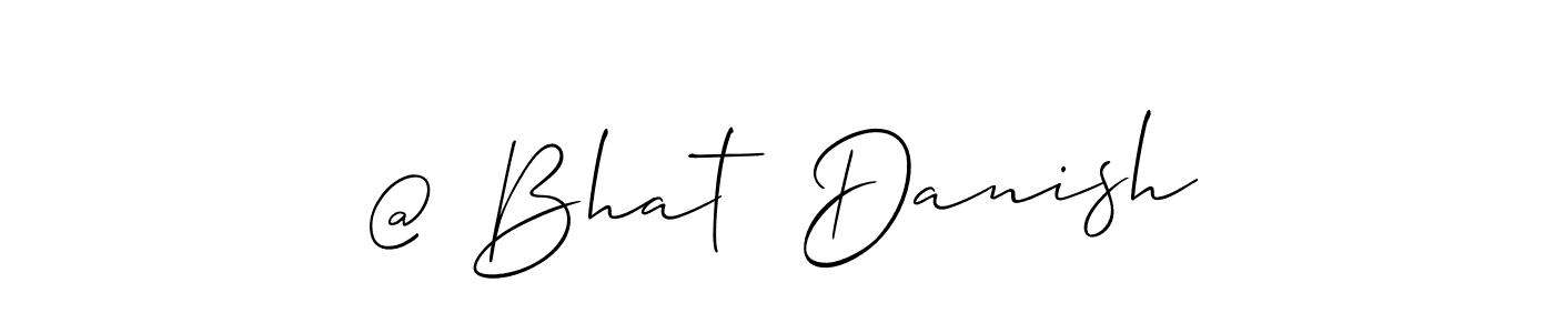 Make a beautiful signature design for name @ Bhat  Danish. Use this online signature maker to create a handwritten signature for free. @ Bhat  Danish signature style 2 images and pictures png