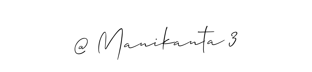 How to make @ Manikanta 3 name signature. Use Allison_Script style for creating short signs online. This is the latest handwritten sign. @ Manikanta 3 signature style 2 images and pictures png