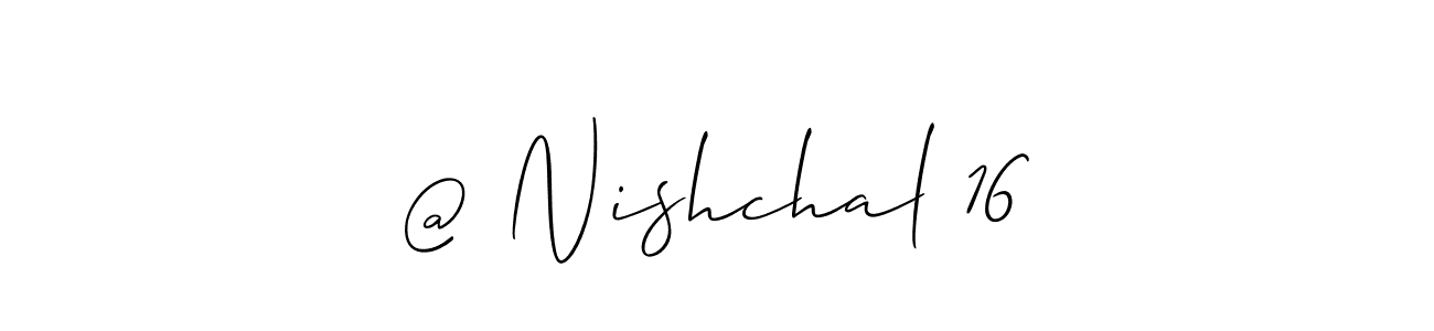 You can use this online signature creator to create a handwritten signature for the name @ Nishchal 16. This is the best online autograph maker. @ Nishchal 16 signature style 2 images and pictures png