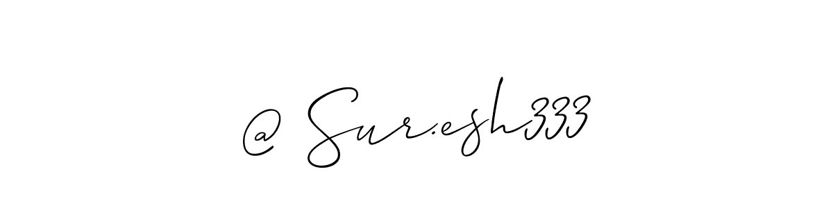 Make a beautiful signature design for name @ Sur.esh333. With this signature (Allison_Script) style, you can create a handwritten signature for free. @ Sur.esh333 signature style 2 images and pictures png