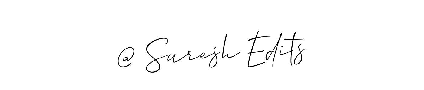 Also You can easily find your signature by using the search form. We will create @ Suresh Edits name handwritten signature images for you free of cost using Allison_Script sign style. @ Suresh Edits signature style 2 images and pictures png