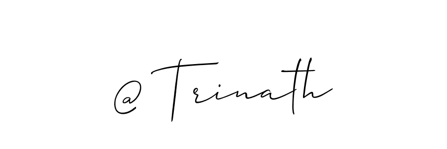 How to make @ Trinath name signature. Use Allison_Script style for creating short signs online. This is the latest handwritten sign. @ Trinath signature style 2 images and pictures png