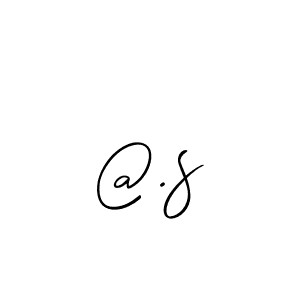 How to make @.s signature? Allison_Script is a professional autograph style. Create handwritten signature for @.s name. @.s signature style 2 images and pictures png