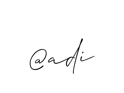 How to make @adi signature? Allison_Script is a professional autograph style. Create handwritten signature for @adi name. @adi signature style 2 images and pictures png