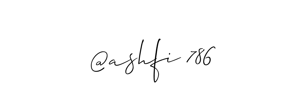 Make a beautiful signature design for name @ashfi 786. Use this online signature maker to create a handwritten signature for free. @ashfi 786 signature style 2 images and pictures png