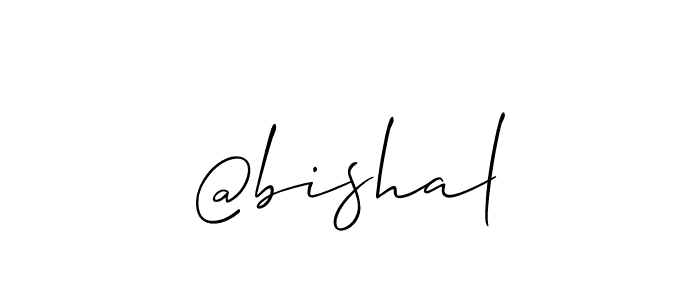 Best and Professional Signature Style for @bishal. Allison_Script Best Signature Style Collection. @bishal signature style 2 images and pictures png