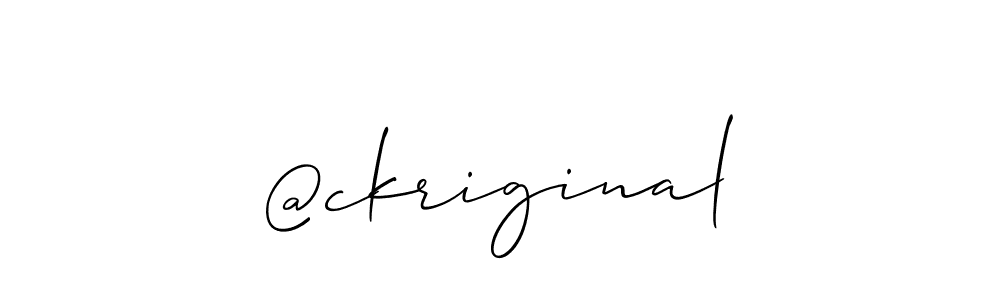 Make a beautiful signature design for name @ckriginal. Use this online signature maker to create a handwritten signature for free. @ckriginal signature style 2 images and pictures png