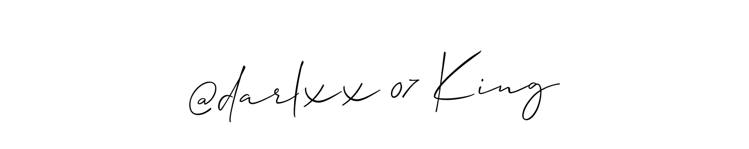 How to make @darlxx 07 King signature? Allison_Script is a professional autograph style. Create handwritten signature for @darlxx 07 King name. @darlxx 07 King signature style 2 images and pictures png