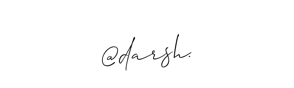 Allison_Script is a professional signature style that is perfect for those who want to add a touch of class to their signature. It is also a great choice for those who want to make their signature more unique. Get @darsh.₹ name to fancy signature for free. @darsh.₹ signature style 2 images and pictures png