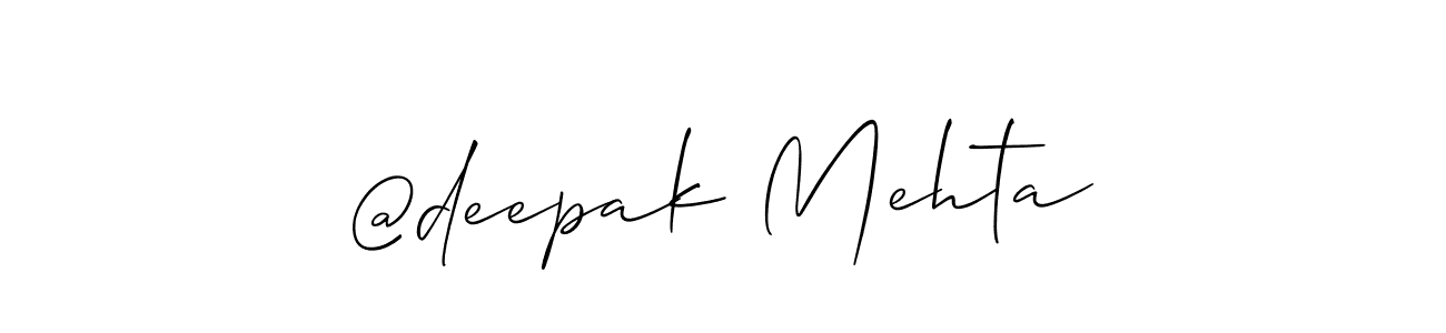 Also we have @deepak Mehta name is the best signature style. Create professional handwritten signature collection using Allison_Script autograph style. @deepak Mehta signature style 2 images and pictures png