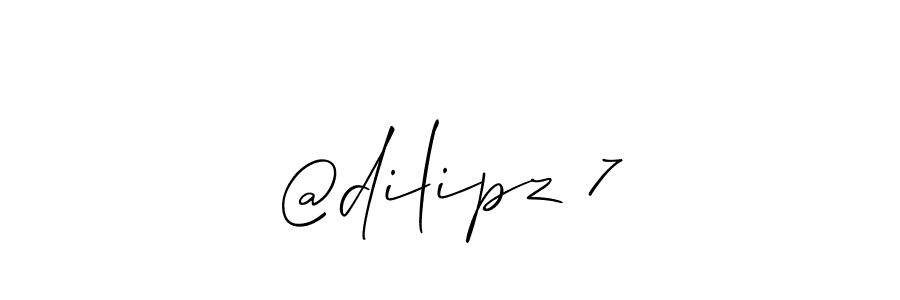 It looks lik you need a new signature style for name @dilipz 7. Design unique handwritten (Allison_Script) signature with our free signature maker in just a few clicks. @dilipz 7 signature style 2 images and pictures png