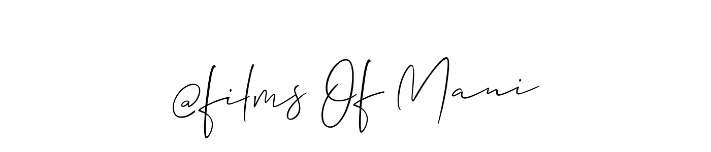 How to Draw @films Of Mani signature style? Allison_Script is a latest design signature styles for name @films Of Mani. @films Of Mani signature style 2 images and pictures png