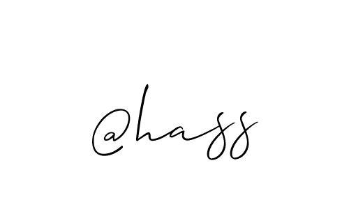 How to make @hass signature? Allison_Script is a professional autograph style. Create handwritten signature for @hass name. @hass signature style 2 images and pictures png